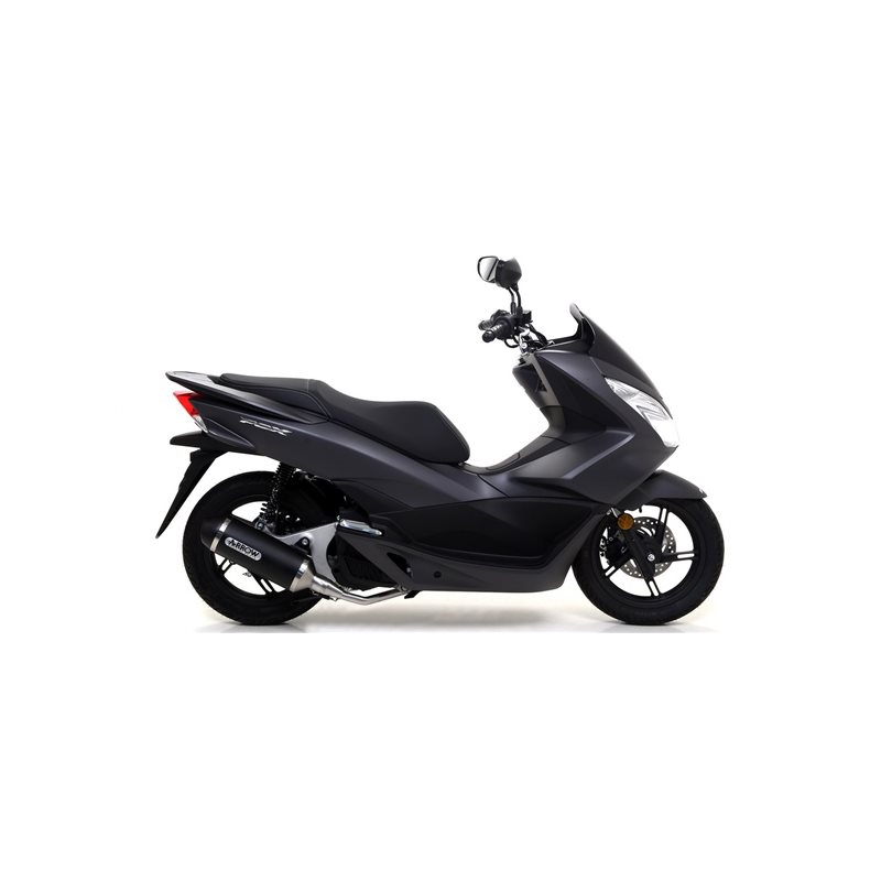 HONDA PCX 125 2012 - 2013 SILENCIOSO URBAN  DE ALUMINIO DARK" FONDO "DARK""