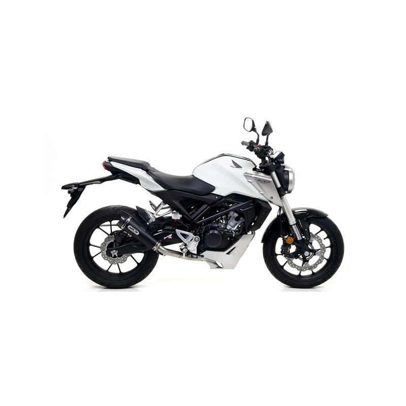 HONDA CB 125 R 2018 - 2020 SILENCIOSO THUNDER DE TITANIO FONDO EN CARBONO