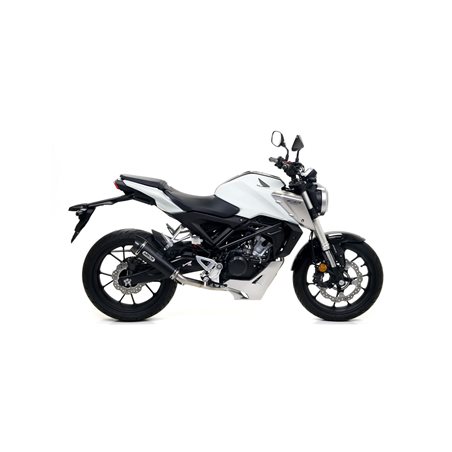 HONDA CB 125 R 2018 - 2020 SILENCIOSO THUNDER DE TITANIO FONDO EN CARBONO