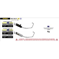 HONDA CB 125 R 2021 - 2022 SISTEMA COMPLETO CON SILENCIOSO X-KONE DARK""
