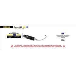 HONDA FORZA 125 2021 -  SISTEMA COMPLETO URBAN  DE ALUMINIO DARK" FONDO "DARK""