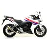 HONDA CBR 500 R 2013 - 2015 SILENCIOSO RACE-TECH ALUMINIUM DARK" "