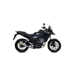 HONDA CB 500 X 2017 - 2018 SILENCIOSO RACE-TECH APPROVED DE ALUMINIO DARK" FONDO EN CARBONO"