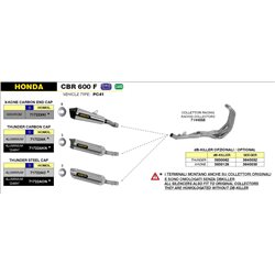 HONDA CBR 600 F 2011 - 2013 SILENCIOSO THUNDER APPROVED DE ALUMINIO