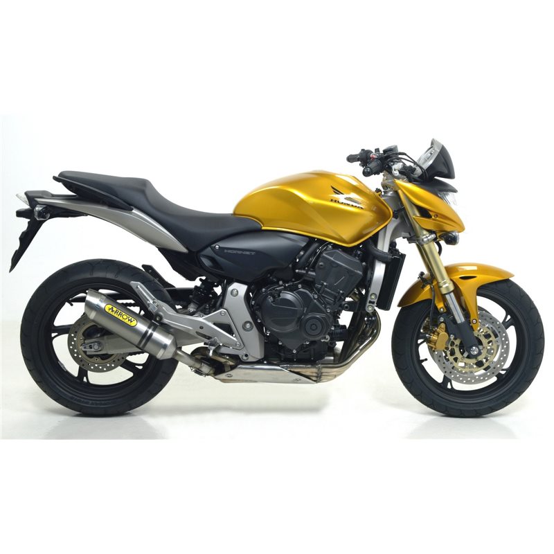 HONDA CB 600 F HORNET 2007 - 2013 SILENCIOSO STREET THUNDER DE ALUMINIO DARK" FONDO EN CARBONO"