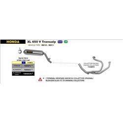 HONDA XL 650 V TRANSALP 2000 - 2007 SILENCIOSO RACE-TECH APPROVED DE TITANIO