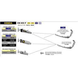 HONDA CB 650 F 2014 - 2018 DB-KILLLER PARA SILENCIOSO PRO-RACE