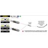 HONDA NC 700 X 2012 - 2013 SILENCIOSO RACE-TECH DE ALUMINIO FONDO EN CARBONO