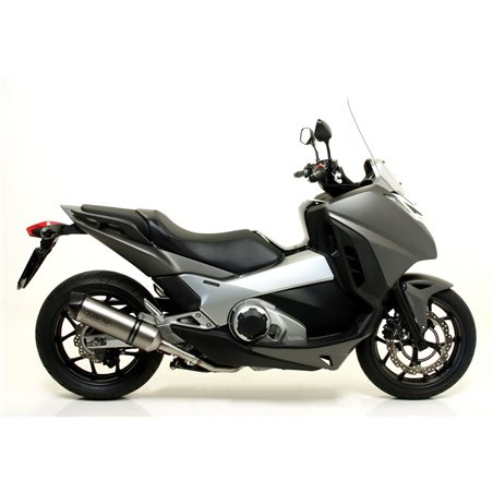 HONDA INTEGRA 750 DCT 2014 - 2015 SILENCIOSO RACE-TECH DE ALUMINIO DARK" FONDO EN CARBONO"