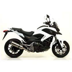 HONDA NC 750 X 2014 - 2015 SILENCIOSO RACE-TECH DE ALUMINIO DARK" FONDO EN CARBONO"