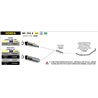 HONDA NC 750 X 2021 - 2022 SILENCIOSO RACE-TECH DE ALUMINIO FONDO EN CARBONO