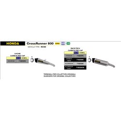 HONDA CROSSRUNNER 800 2017 - 2020 SILENCIOSO RACE-TECH DE ALUMINIO FONDO EN CARBONO