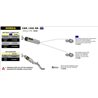 HONDA CBR 1000 RR 2008 - 2011 CONECTOR PARA COLECTORES ORIGINALES