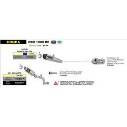 HONDA CBR 1000 RR 2014 - 2016 KIT DE SILENCIOSO GP2