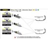 HONDA CRF1100L AFRICA TWIN 2020 - 2022 SILENCIOSO SONORA DE TITANIO FONDO EN CARBONO