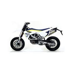 HUSQVARNA 701 ENDURO/SUPERMOTO 2017 - 2020 SILENCIOSO RACE-TECH EN TITANIO FONDO EN CARBONO