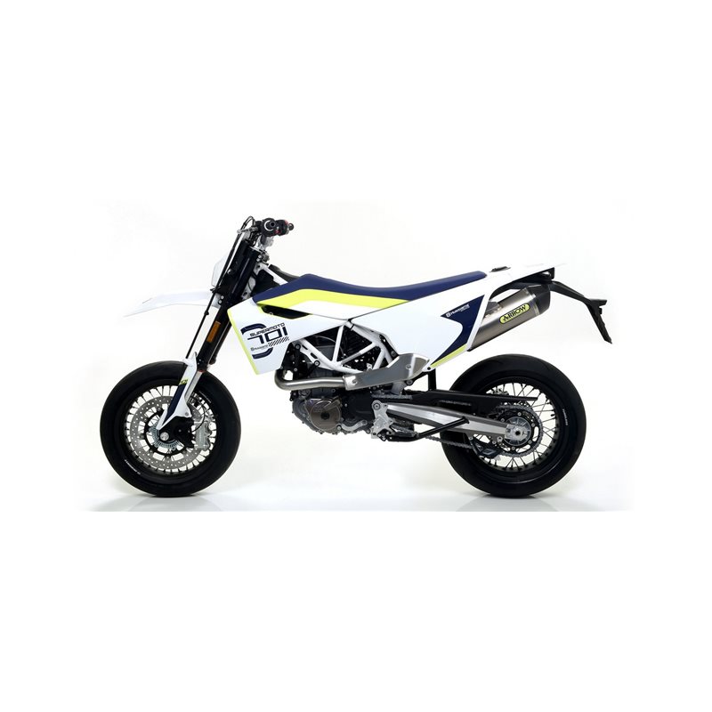 HUSQVARNA 701 ENDURO/SUPERMOTO 2017 - 2020 SILENCIOSO RACE-TECH EN TITANIO FONDO EN CARBONO