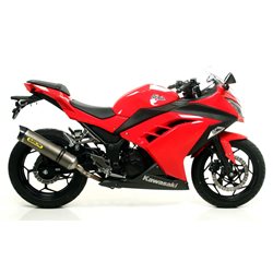 KAWASAKI NINJA 250 2013 - 2016 KIT DE SILENCIOSO GP2 DARK""