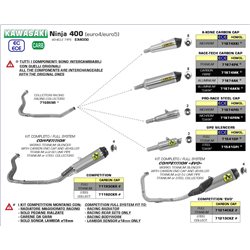 KAWASAKI NINJA 400 2018 - 2021 KIT DE SILENCIOSO GP2