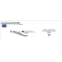 KAWASAKI KLR 650 2001 - 2005 DB-KILLLER SPARK ARRESTER PER PARIS-DAKAR