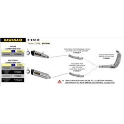 KAWASAKI Z 750 R 2011 - 2014 SILENCIOSO X-KONE
