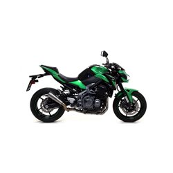KAWASAKI Z 900 2017 - 2019 SILENCIOSO RACE-TECH APPROVED DE ALUMINIO DARK" FONDO EN CARBONO"