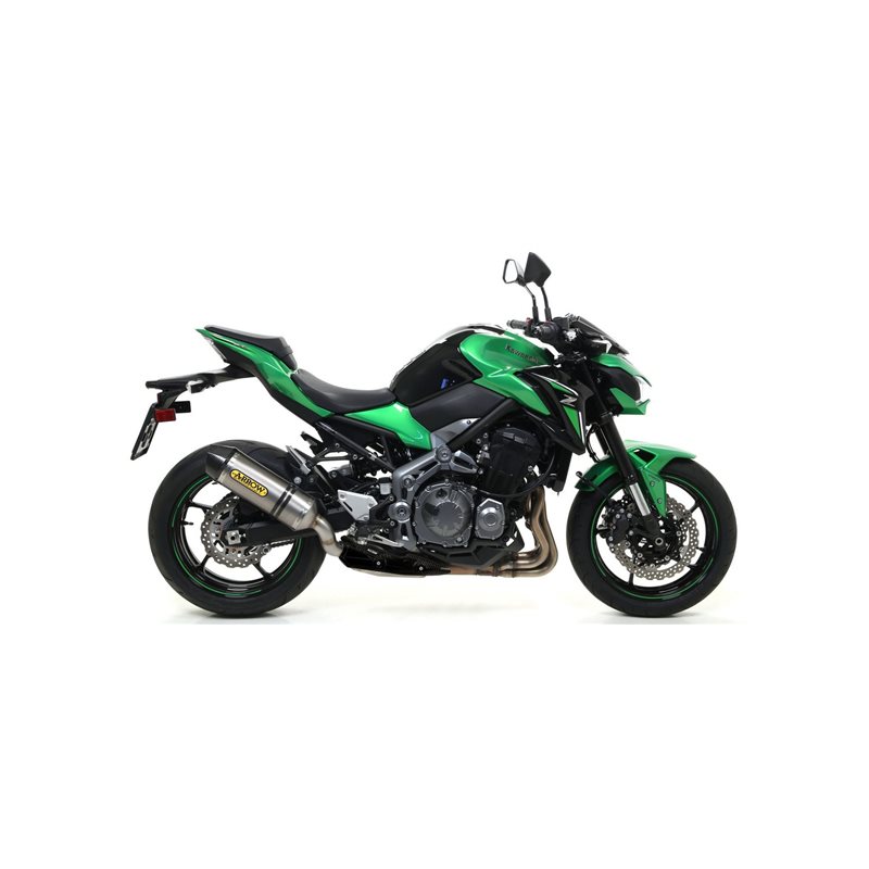 KAWASAKI Z 900 E 2017 - 2018 SILENCIOSO RACE-TECH APPROVED DE ALUMINIO DARK" FONDO EN CARBONO"