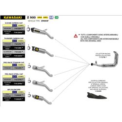 KAWASAKI Z 900 2020 - 2022 KIT DE SILENCIOSO GP2