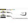 KAWASAKI VERSYS 1000 2019 - 2020 SILENCIOSO RACE-TECH DE ALUMINIO FONDO EN CARBONO