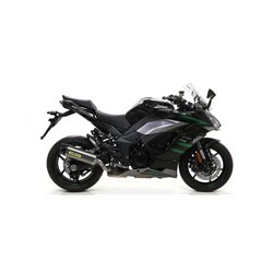 KAWASAKI NINJA 1000 SX 2020 - 2022 SILENCIOSO INDY-RACE EN ALUMINIO FONDO EN CARBONO