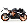 KTM RC 125 2015 - 2016 SILENCIOSO THUNDER DE TITANIO FONDO EN CARBONO