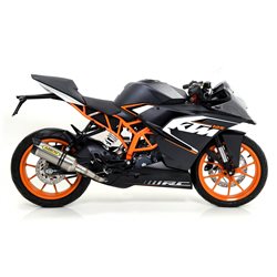 KTM RC 125 2015 - 2016 SILENCIOSO THUNDER DE ALUMINIO FONDO EN CARBONO