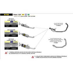 KTM DUKE 125 2021 - 2022 KIT DE SILENCIOSO GP2