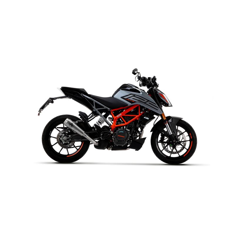 KTM DUKE 125 2021 - 2022 SILENCIOSO INDY RACE DE ALUMINIO DARK" FONDO EN CARBONO"