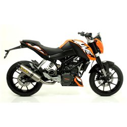 KTM DUKE 200 2011 - 2014 SILENCIOSO STREET THUNDER DE ALUMINIO FONDO EN CARBONO