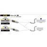 KTM DUKE 200 2011 - 2014 CONECTOR PARA COLECTORES ORIGINALES