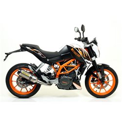 KTM DUKE 390 2013 - 2016 SILENCIOSO THUNDER DE TITANIO FONDO EN CARBONO