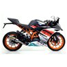KTM RC 390 2015 - 2016 SILENCIOSO THUNDER DE ALUMINIO FONDO EN CARBONO