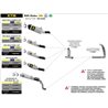 KTM 890 DUKE R 2020 - 2022 KIT DE SILENCIOSO GP2 DARK""