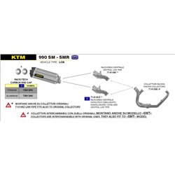 KTM 990 SM/SMR 2008 - 2013 CONECTOR CENTRAL CATALÍTICO