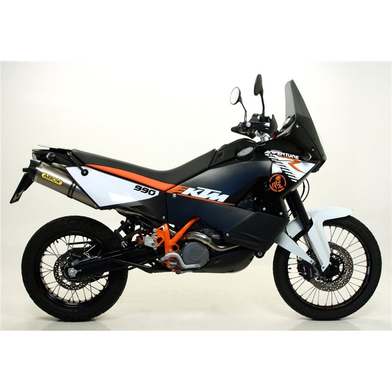 KTM 990 ADVENTURE 2006 - 2014 SILENCIOSO RACE-TECH DE TITANIO (DCHO+IZDO) FONDO EN CARBONO