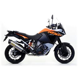KTM 1050 ADVENTURE 2015 - 2016 SILENCIOSO MAXI RACE-TECH DE ALUMINIO DARK" FONDO EN CARBONO"