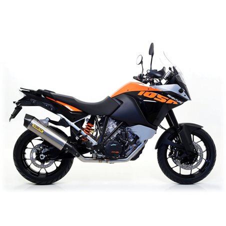 KTM 1050 ADVENTURE 2015 - 2016 SILENCIOSO MAXI RACE-TECH DE ALUMINIO DARK" FONDO EN CARBONO"
