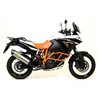 KTM 1190 ADVENTURE 2013 - 2016 SILENCIOSO MAXI RACE-TECH DE TITANIO FONDO EN CARBONO