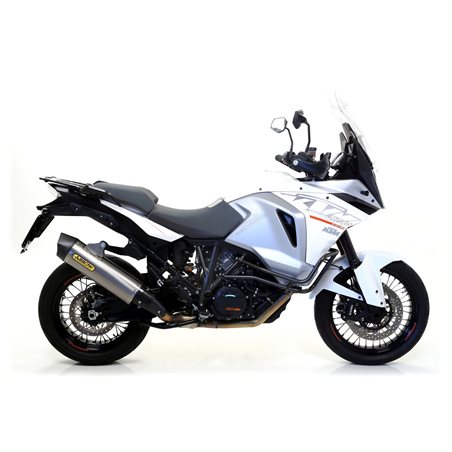 KTM 1290 SUPER ADVENTURE 2015 - 2016 SILENCIOSO MAXI RACE-TECH DE ALUMINIO FONDO EN CARBONO