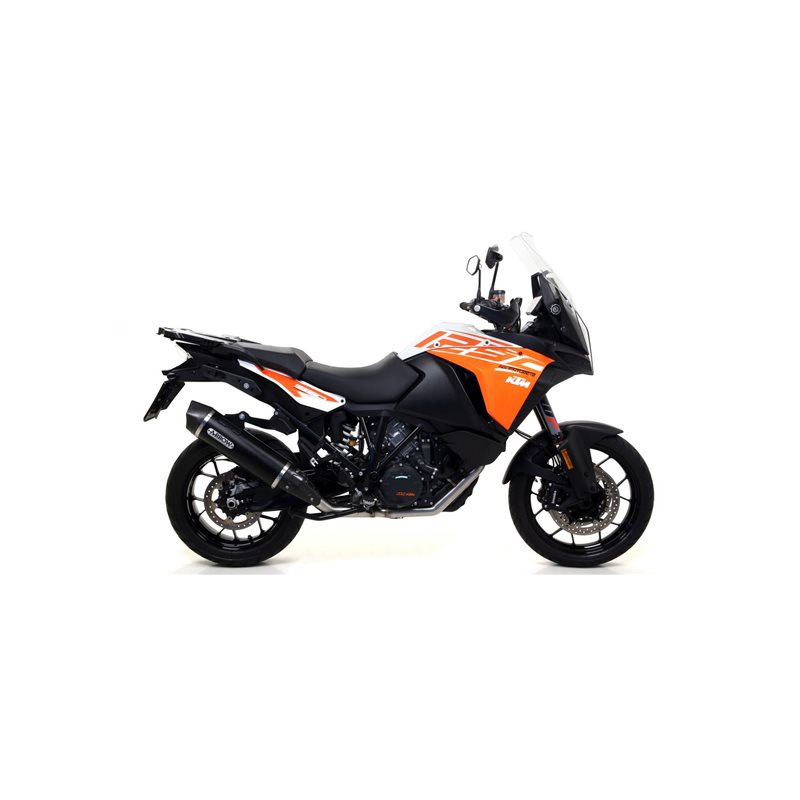 KTM 1290 SUPER ADVENTURE 2017 - 2020 SILENCIOSO MAXI RACE-TECH DE ALUMINIO FONDO EN CARBONO