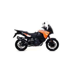 KTM 1290 SUPER ADVENTURE 2017 - 2020 SILENCIOSO MAXI RACE-TECH DE ALUMINIO DARK" FONDO EN CARBONO"