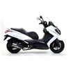 KYMCO DOWNTOWN 125I 2009 - 2016 SILENCIOSO URBAN  DE ALUMINIO DARK" FONDO "DARK""