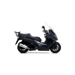 KYMCO XCITING 400I 2017 - 2018 SILENCIOSO RACE-TECH DE ALUMINIO DARK" FONDO EN CARBONO"