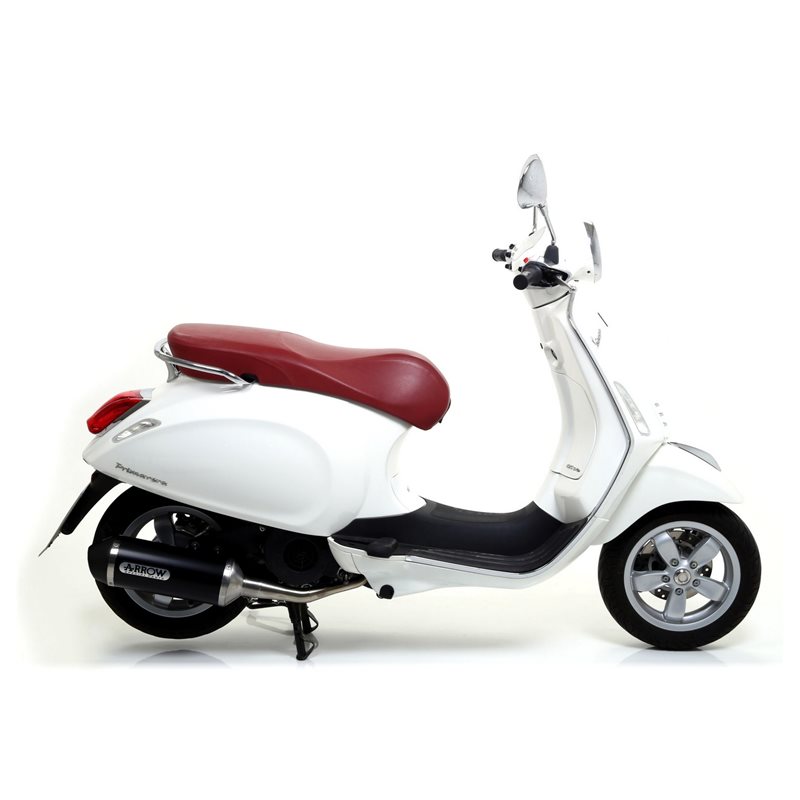PIAGGIO VESPA PRIMAVERA 125/150 2014 - 2016 SILENCIOSO URBAN  DE ALUMINIO DARK" FONDO "DARK""